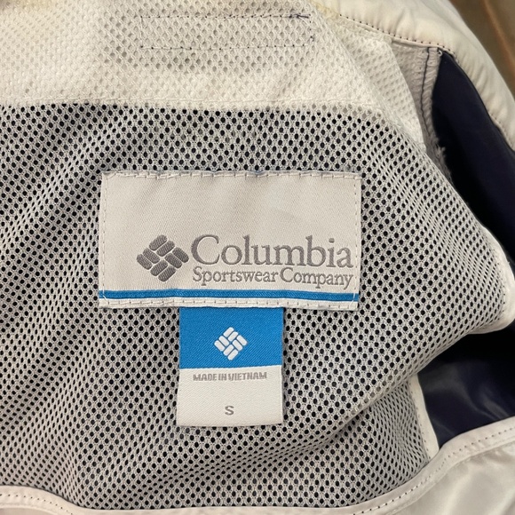 Columbia Tabor Point packable Windbreaker Jacket - Red,‎ White, Blue sz  Small - Picture 4 of 7
